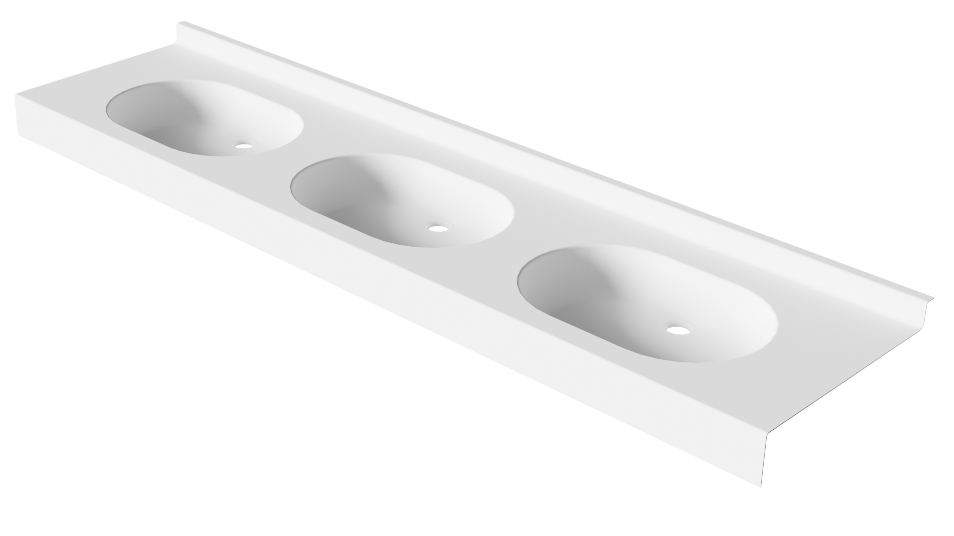 Plan vasque PMR en niche, avec triple vasques ALBERTVILLE - 3 - 2000 - EDITION