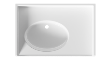 Plan vasque PMR en niche avec vasque à droite, existe avec vasque à gauche et centrée CAMBODGE 14