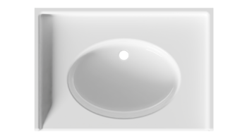 Plan vasque PMR en niche avec vasque à droite, existe avec vasque à gauche CAMBODGE 3