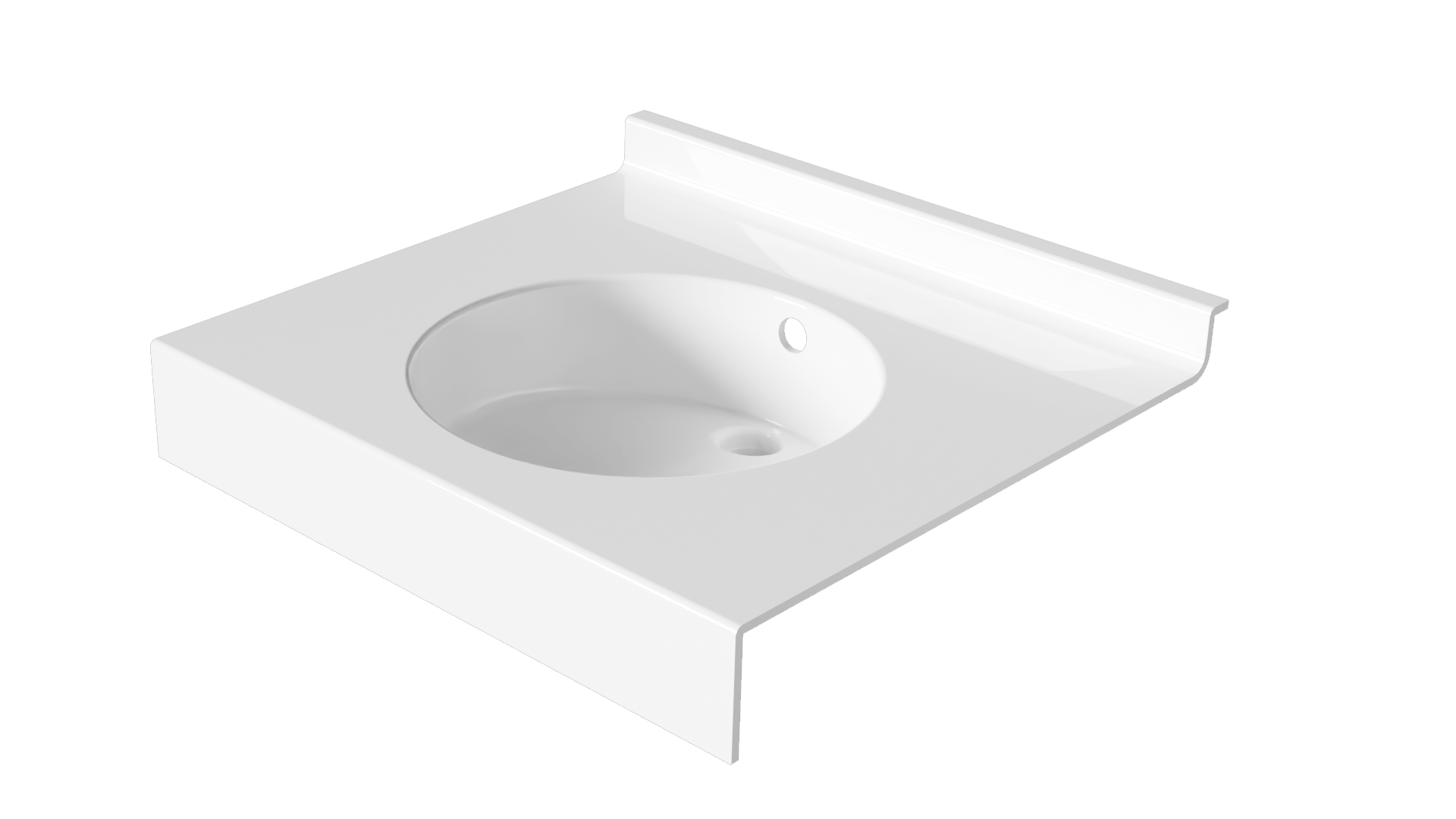 Plan vasque en niche VAL CENIS 600 Edition